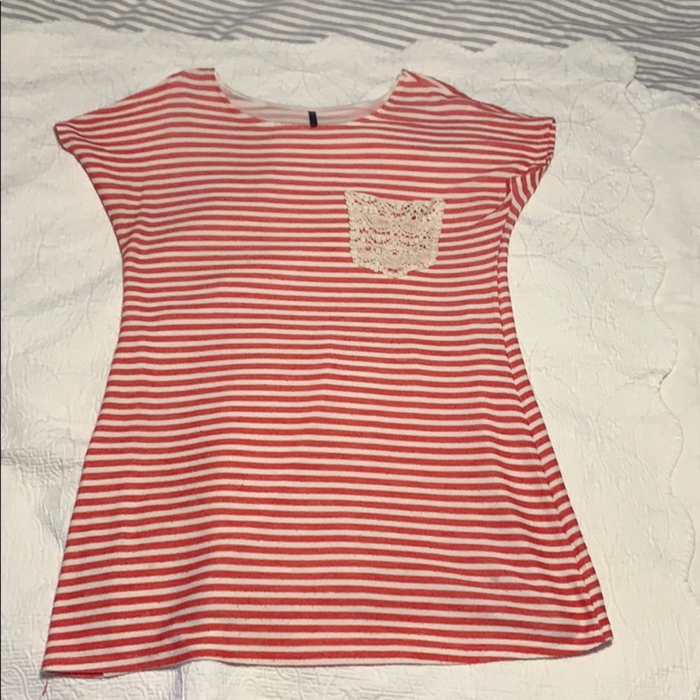Red & White dress